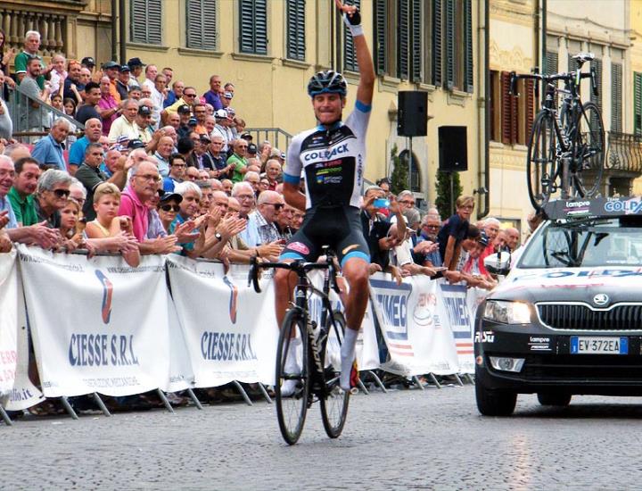 Impresa di Masnada al Giro del Valdarno, Toniatti vince a Sona